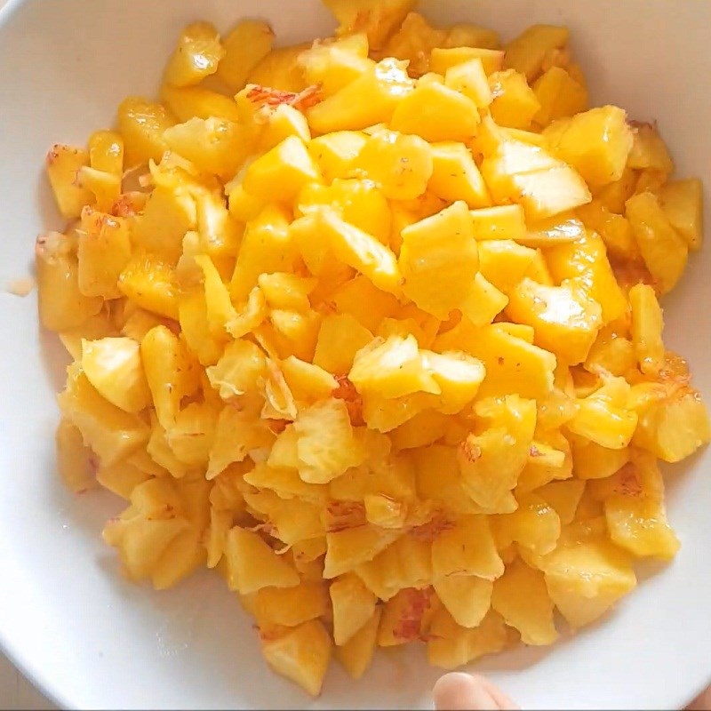 Step 1 Prepare the peaches Peach juice cooking