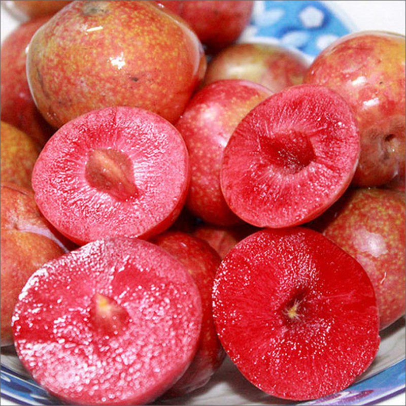 Step 1 Prepare peaches and plums for Peach Plum Smoothie