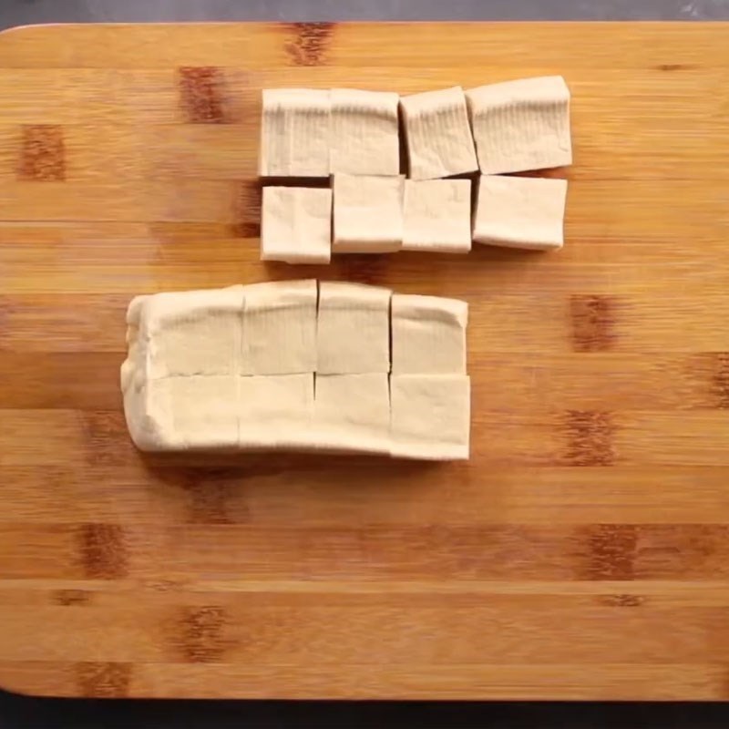 Step 2 Prepare tofu Stir-fried Cassava