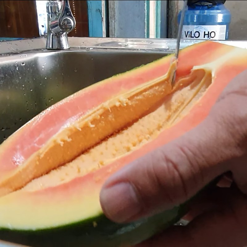 Step 1 Prepare the papaya Green papaya juice