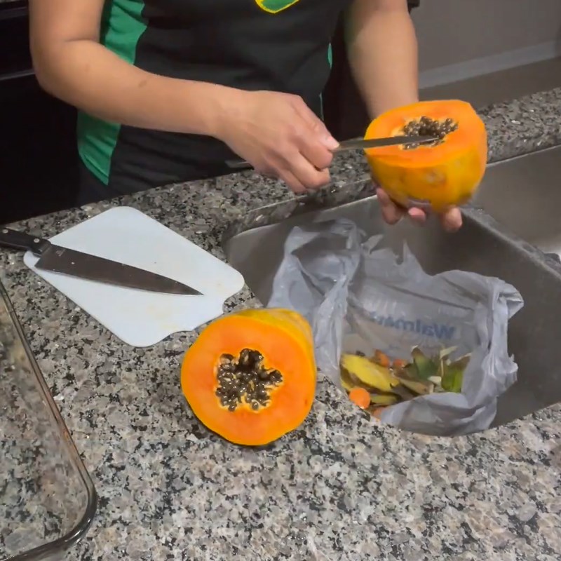 Step 1 Prepare papaya, carrot, and celery for Papaya Carrot Celery Juice