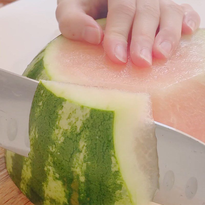 Step 1 Prepare the watermelon Watermelon Milk