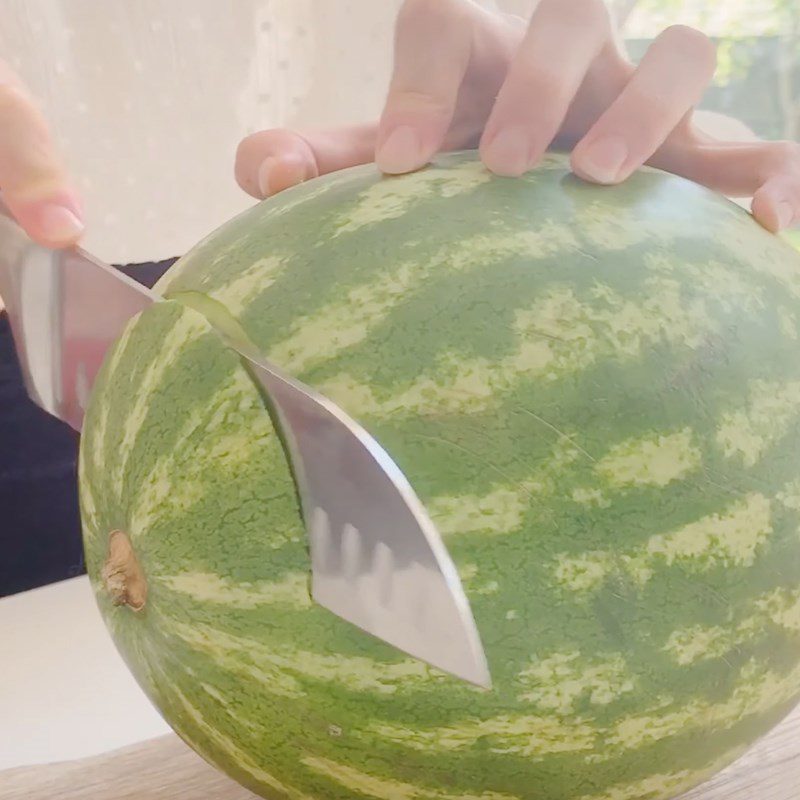 Step 1 Prepare the watermelon Watermelon Milk