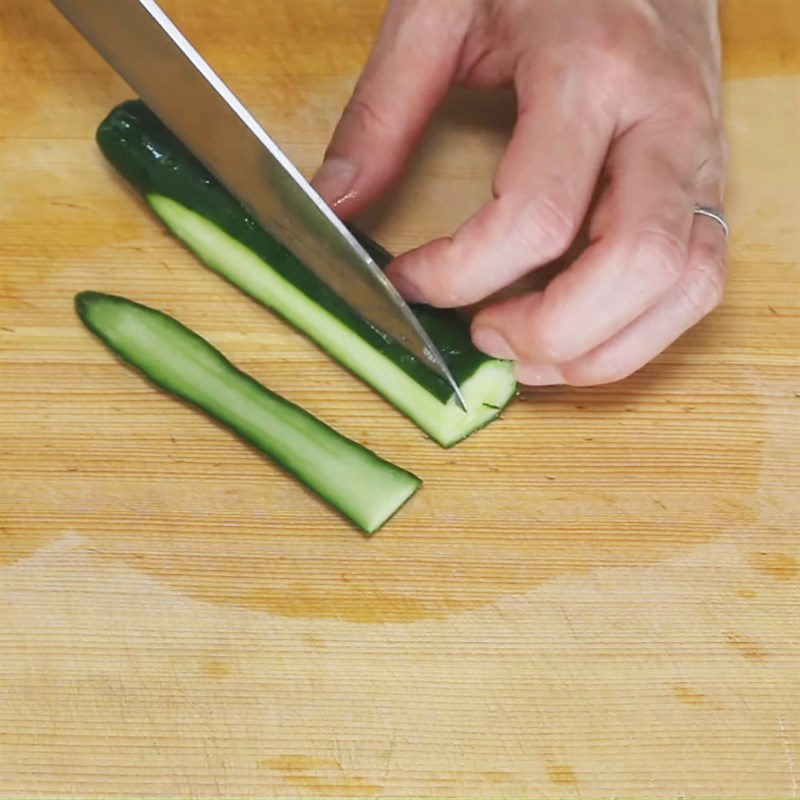 Step 1 Prepare cucumber for Tuna Sandwich