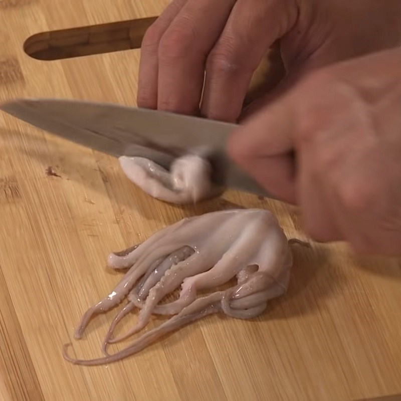 Step 1 Prepare Seafood and Beef for Octopus Seafood Hotpot