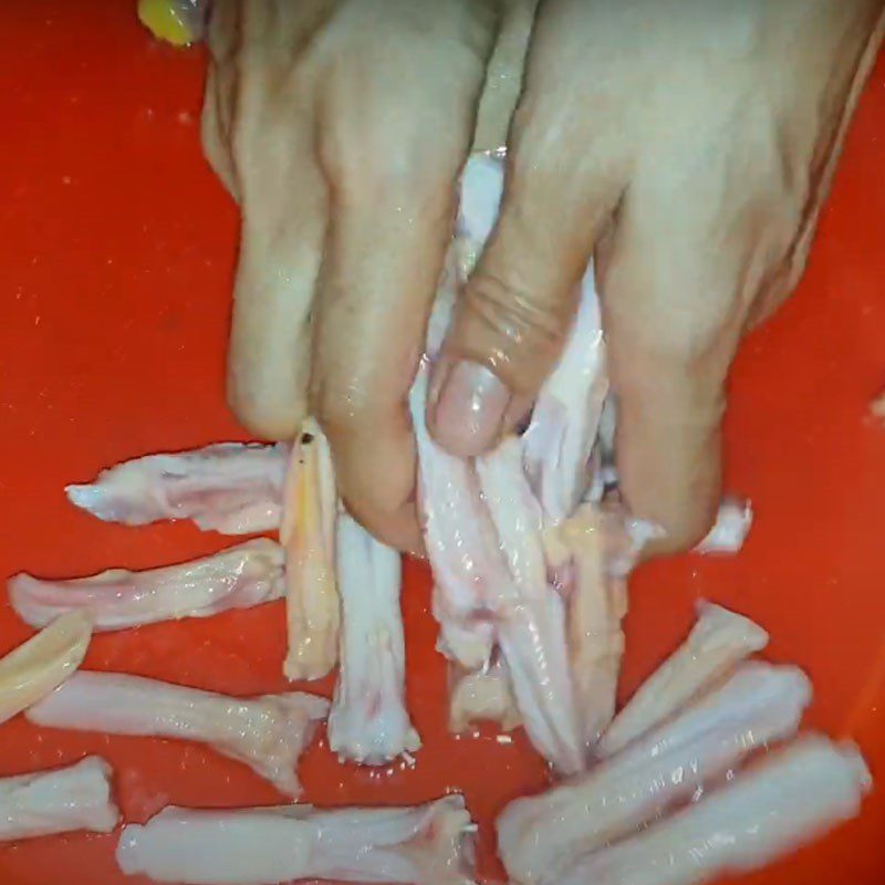 Step 1 Prepare the Duck Tongues Crispy Fried Duck Tongues
