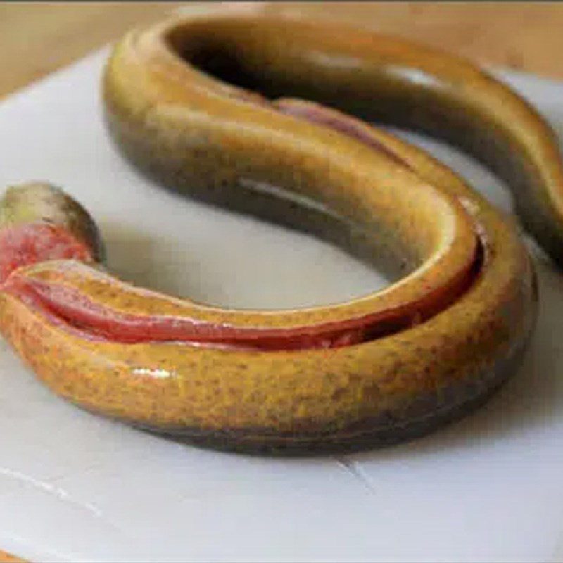 Step 1 Prepare eel for Singapore eel porridge