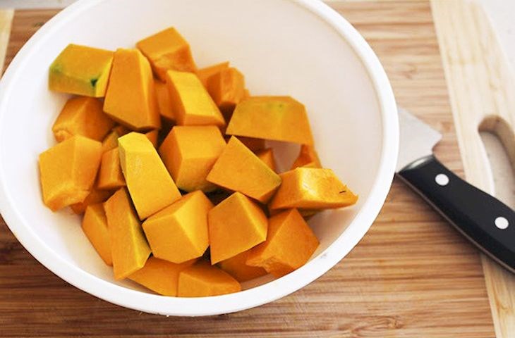 Step 1 Prepare the ingredients for Pumpkin Soup