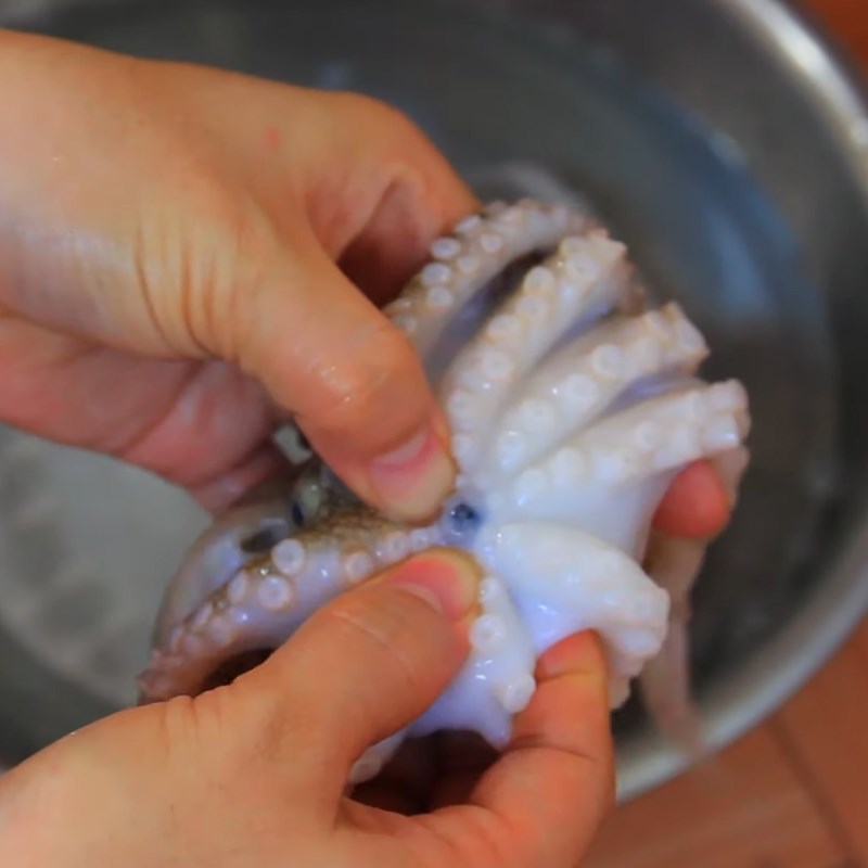 Step 1 Prepare ingredients for Korean seafood kimchi hot pot