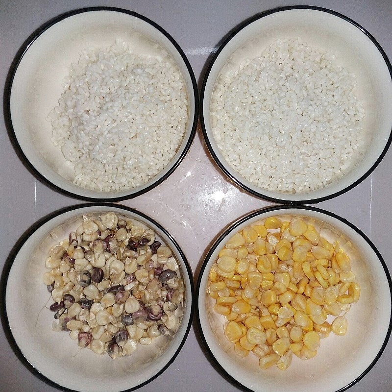 Step 1 Prepare the ingredients American corn sticky rice and glutinous corn