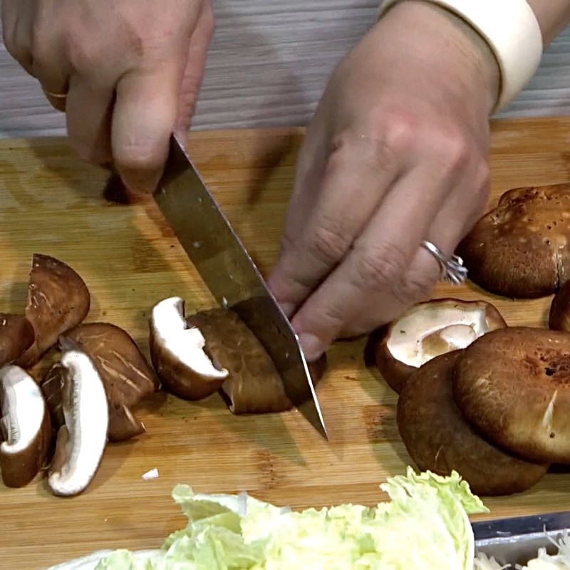 Step 2 Prepare ingredients for Mullet Head Fish Hotpot with Taro