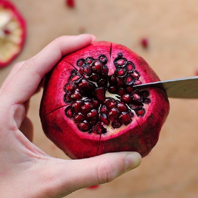 Step 1 Prepare ingredients Strawberry Pomegranate juice