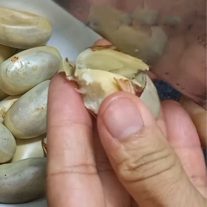 Step 1 Prepare ingredients for Jackfruit seed milk and fresh jackfruit