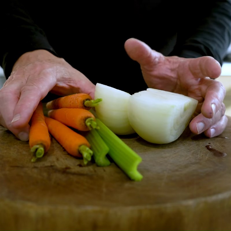 Step 2 Prepare vegetables Chicken noodle with vegetables