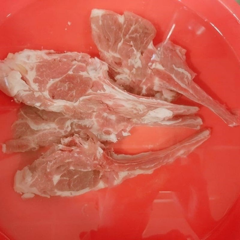 Step 1 Preparing lamb ribs Lamb stew with vegetables