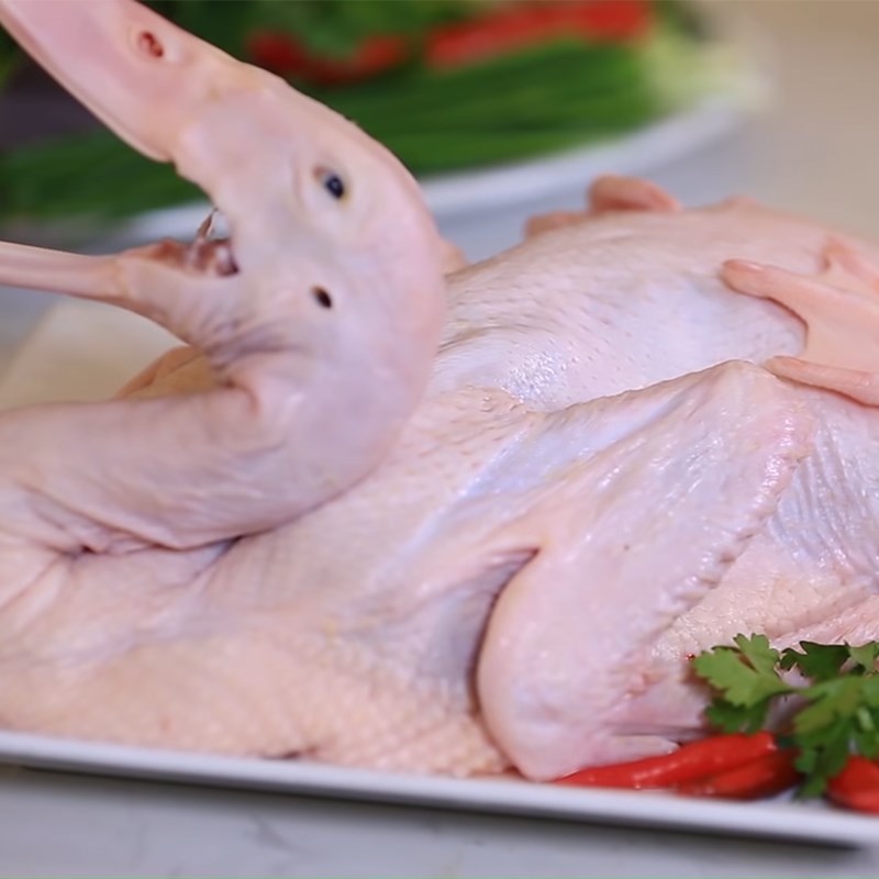 Step 1 Prepare duck meat for Grilled Duck with Green Pepper