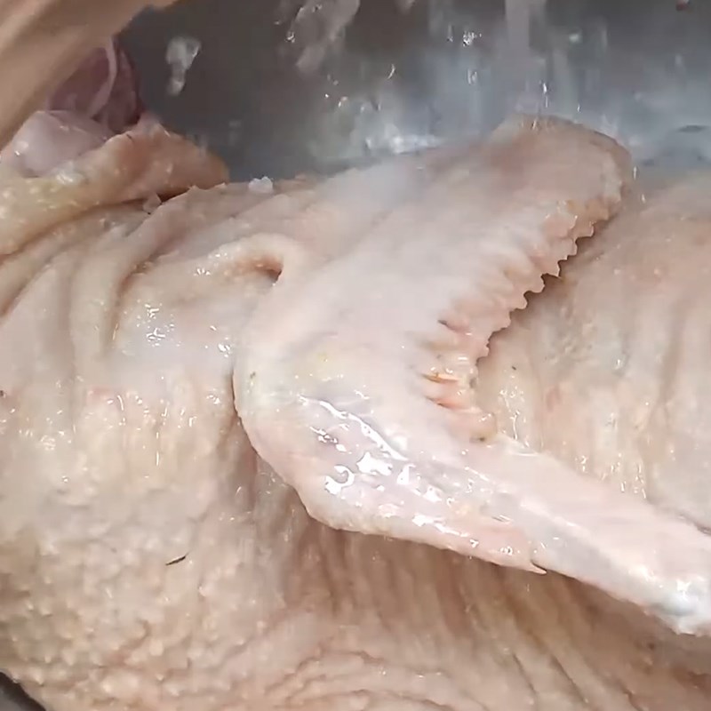 Step 1 Prepare duck meat for Duck soup with papaya