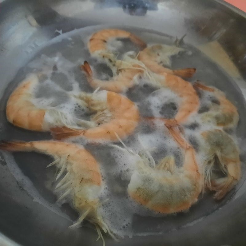 Step 2 Prepare shrimp Gỏi bí đao