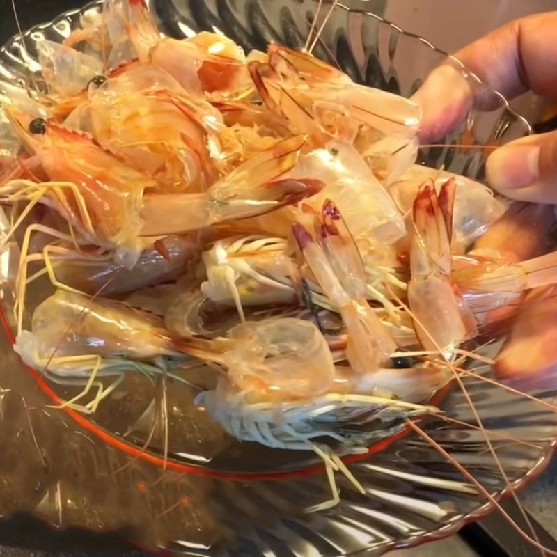 Step 4 Preparation of shrimp and crab Mixed crab porridge