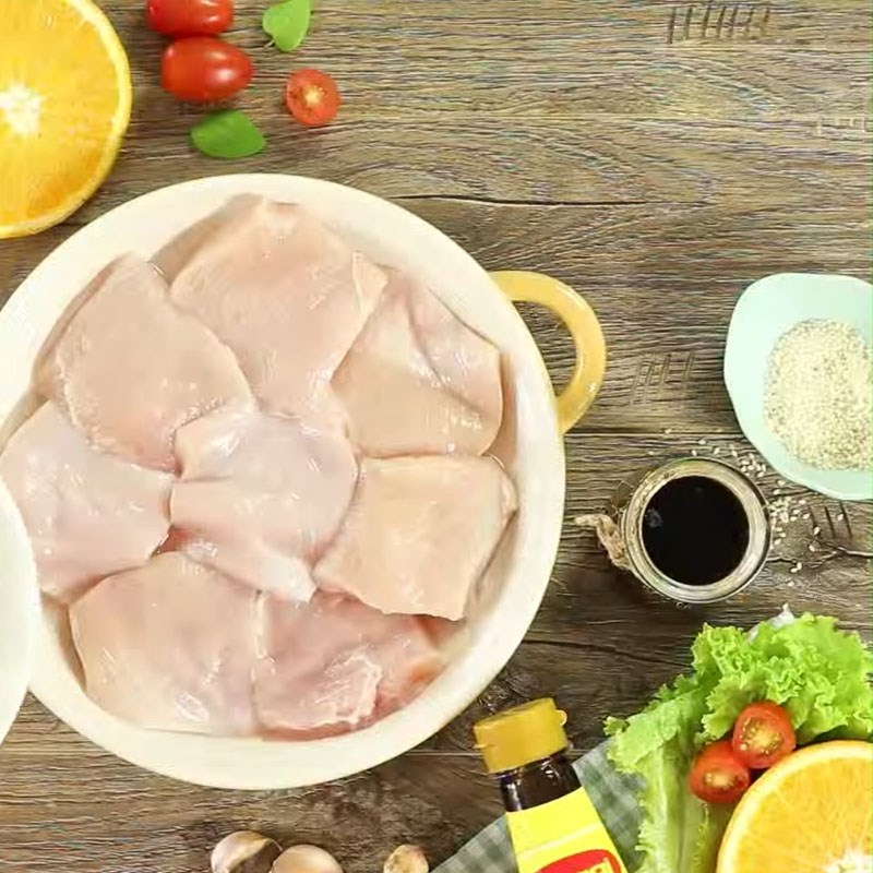 Step 1 Preparing chicken breast Grilled chicken breast with teriyaki sauce