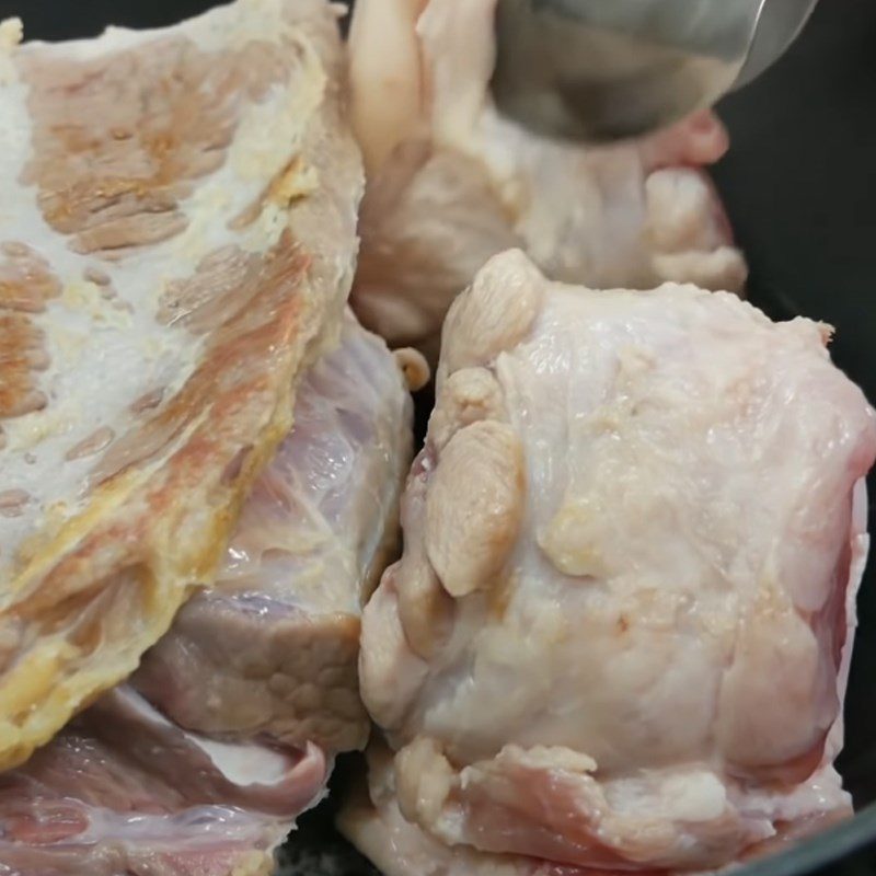 Step 1 Prepare and sear the meat for Beef Noodle Soup using a pressure cooker