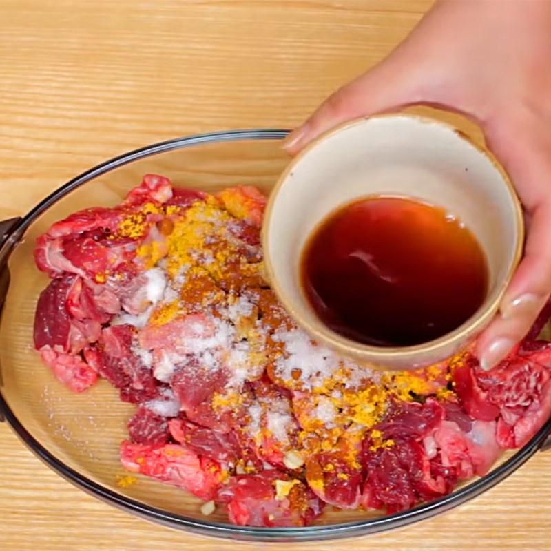 Step 3 Prepare and Marinate Beef Beef Pho with Red Sauce