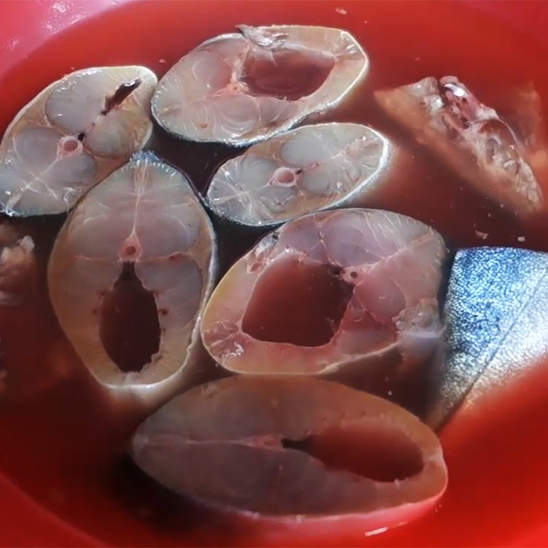 Step 1 Prepare and marinate the fish for Fish Noodle Soup