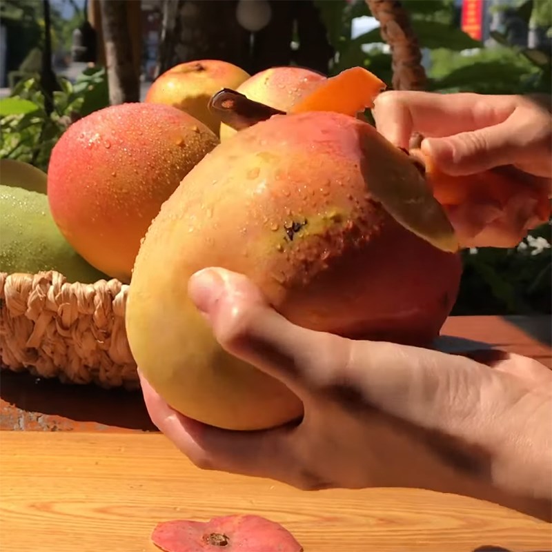 Step 1 Prepare the mango Mango Soda