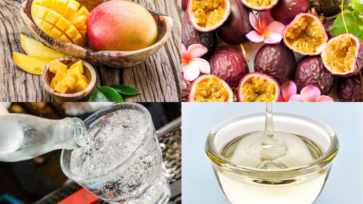 Ingredients for mango soda dish
