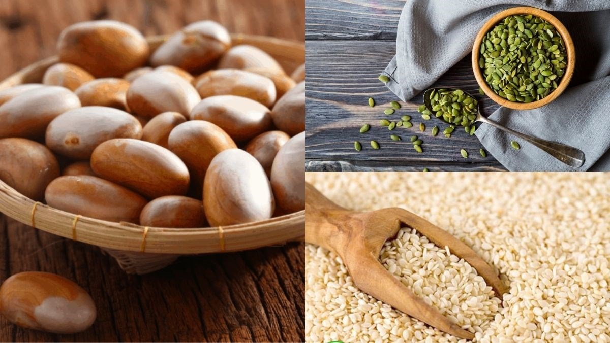 Ingredients for jackfruit nut milk dish