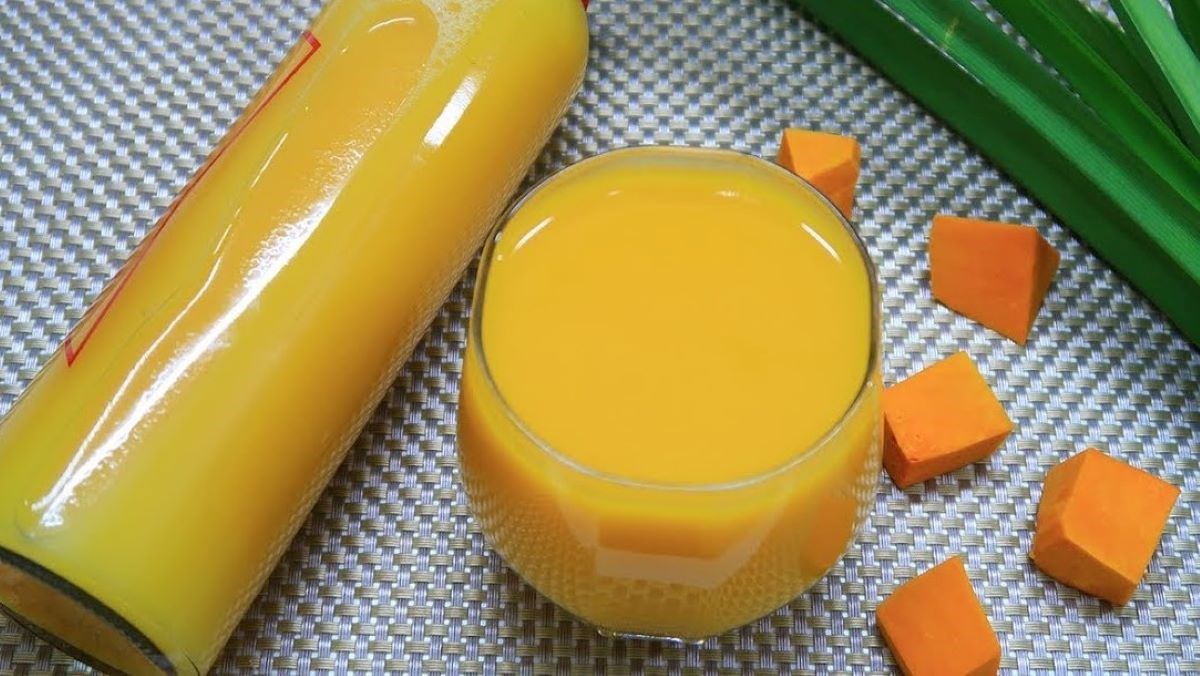 2 ways to cook delicious and nutritious sweet potato and pumpkin milk 2 Sweet Potato and Pumpkin Milk