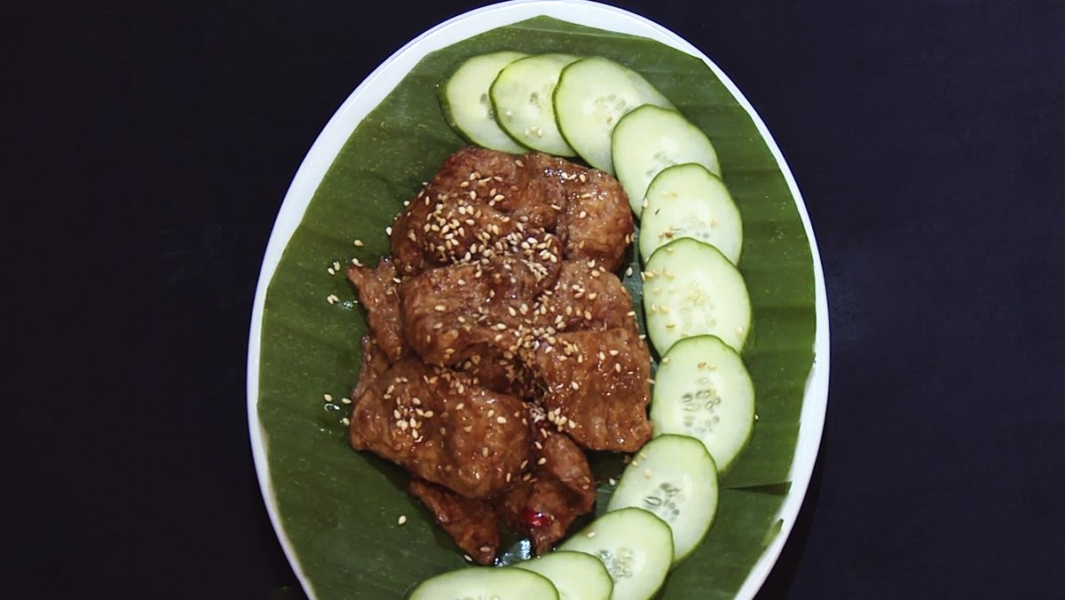 3 Simple and Delicious Ways to Make Grilled Vegetarian Spare Ribs 2 Grilled vegetarian spare ribs with sesame
