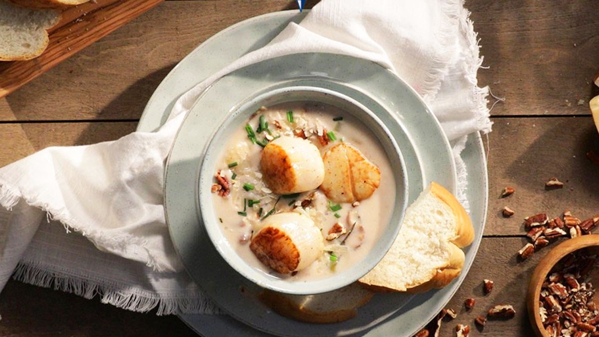 2 ways to cook delicious, attractive, simple, and nutritious scallop soup 2 Scallop cream potato soup