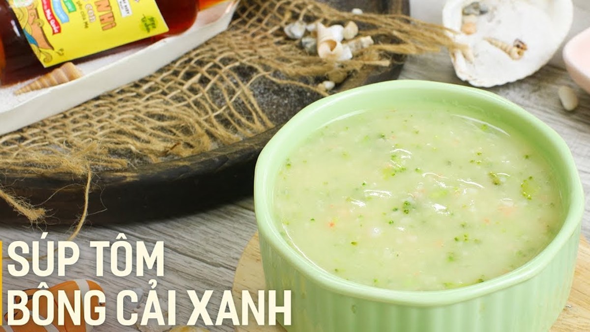 Shrimp broccoli soup