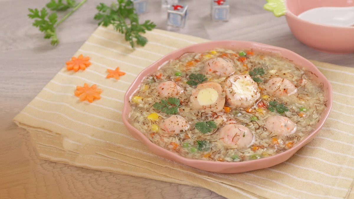 Shrimp Cheese Balls Soup