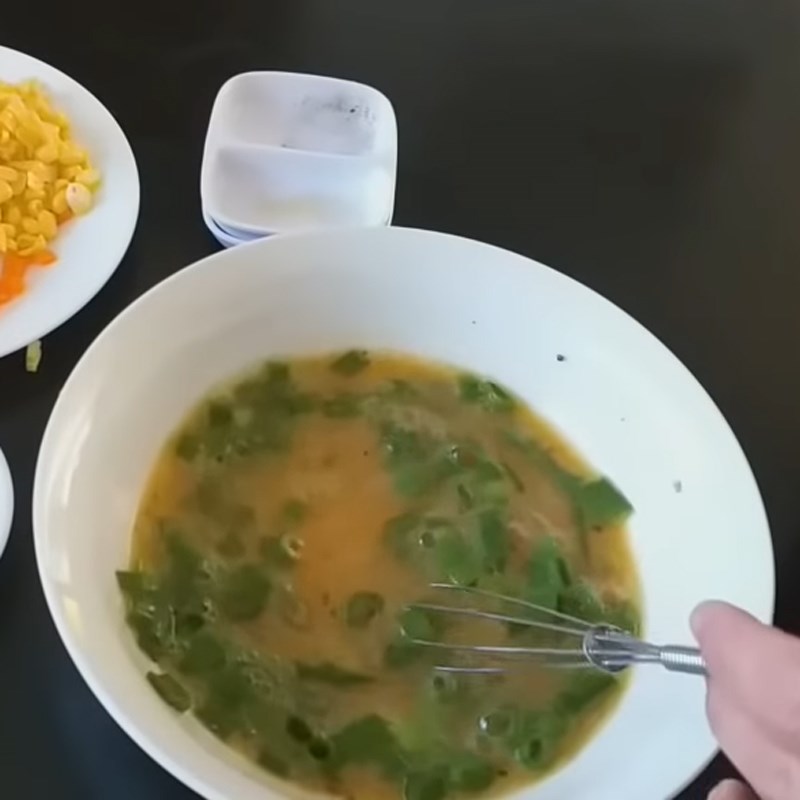 Step 2 Separate and beat the eggs Corn fried eggs