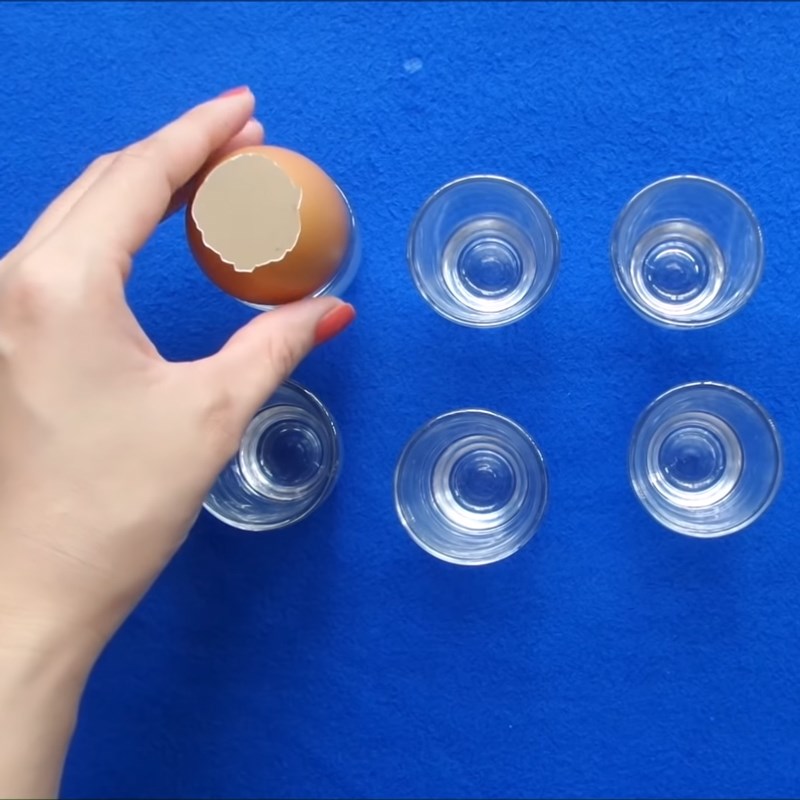 Step 6 Shaping the egg jelly Boiled egg jelly