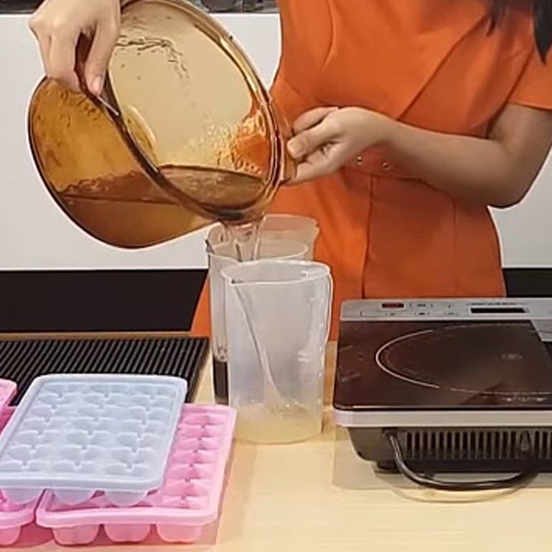 Step 3 Create fruit jelly color in milk tea