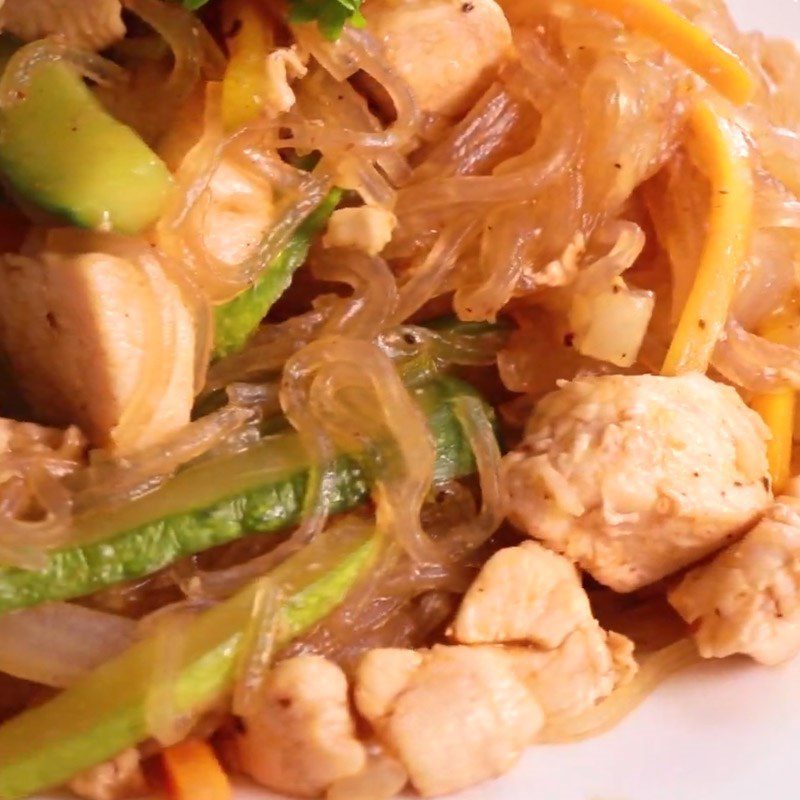 Step 6 Final Product Vegetable chicken vermicelli