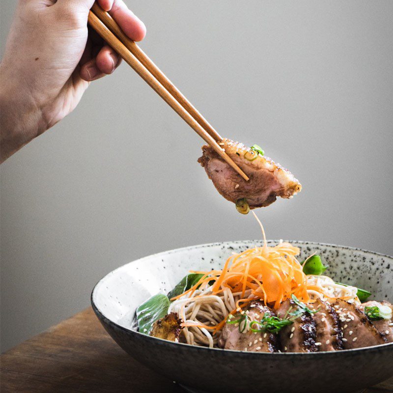 Step 6 Final product Soba noodles with teriyaki sauce