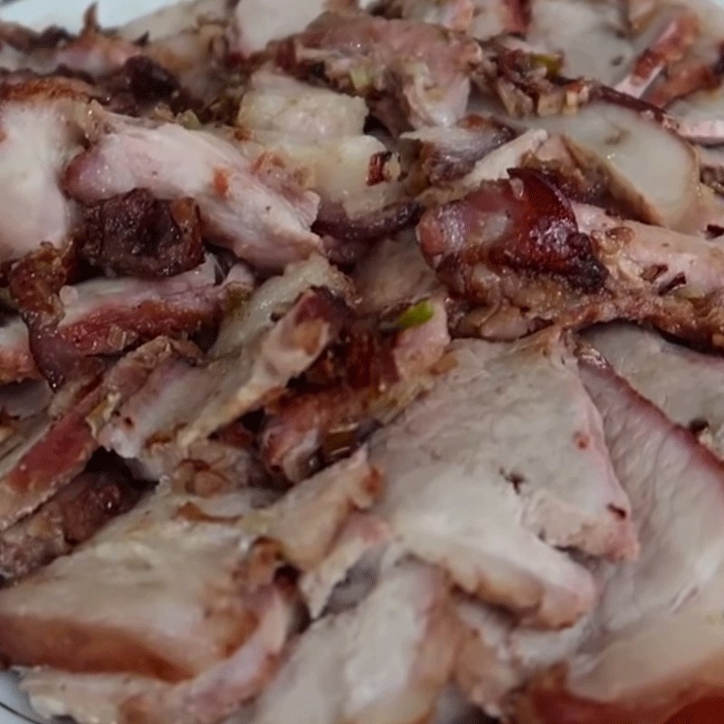 Step 4 Product Grilled pork in block form
