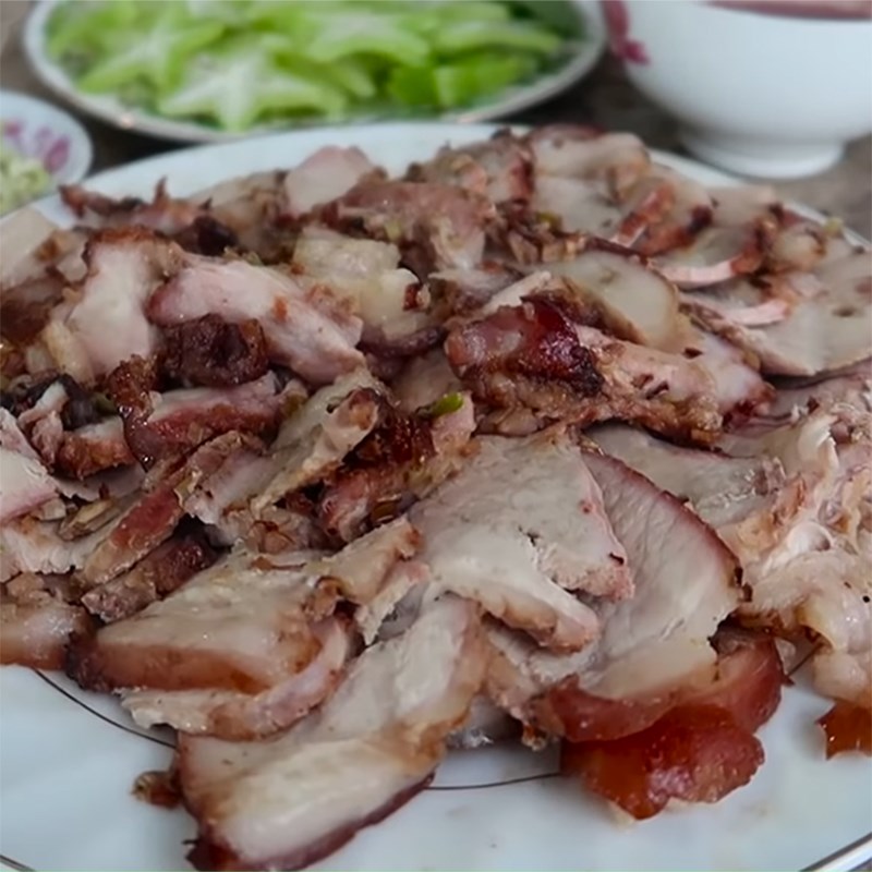 Step 4 Product Grilled pork in block form
