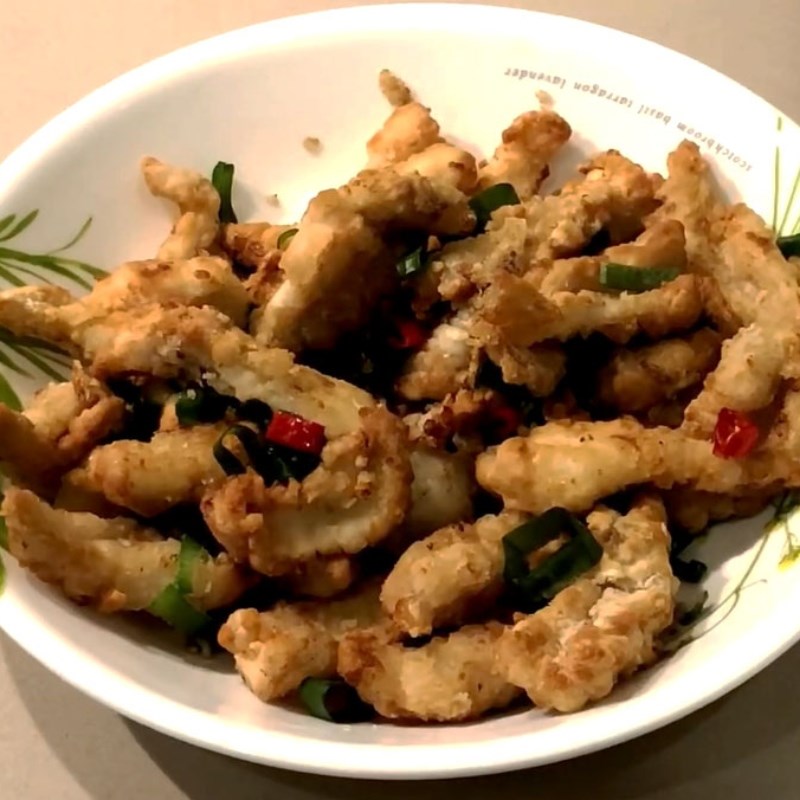 Step 5 Finished Product of Fried Squid with Salt and Chili using an Air Fryer