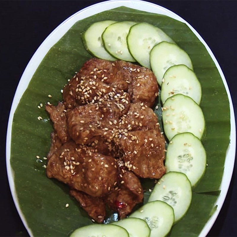 Step 5 Finished product Grilled mock ribs with sesame