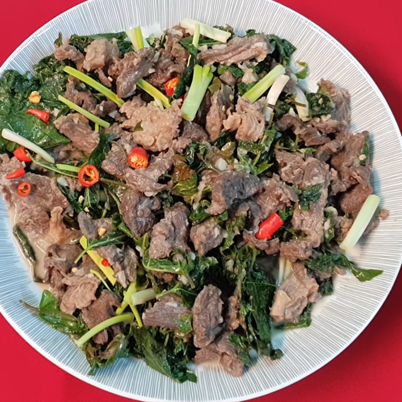 Step 5 Finished Product Stir-fried buffalo meat with coconut milk