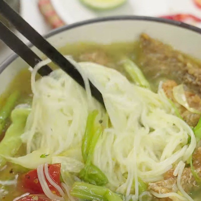 Step 7 Final Product of Fish Noodles Hai Phong