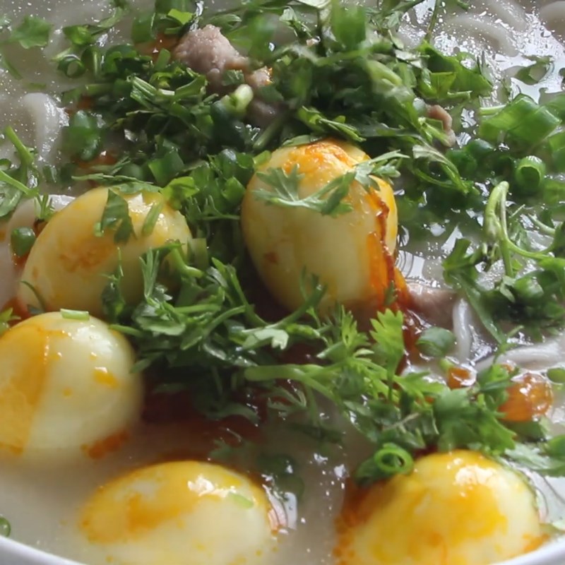 Step 8 Final product Nghe An pork bone noodle soup