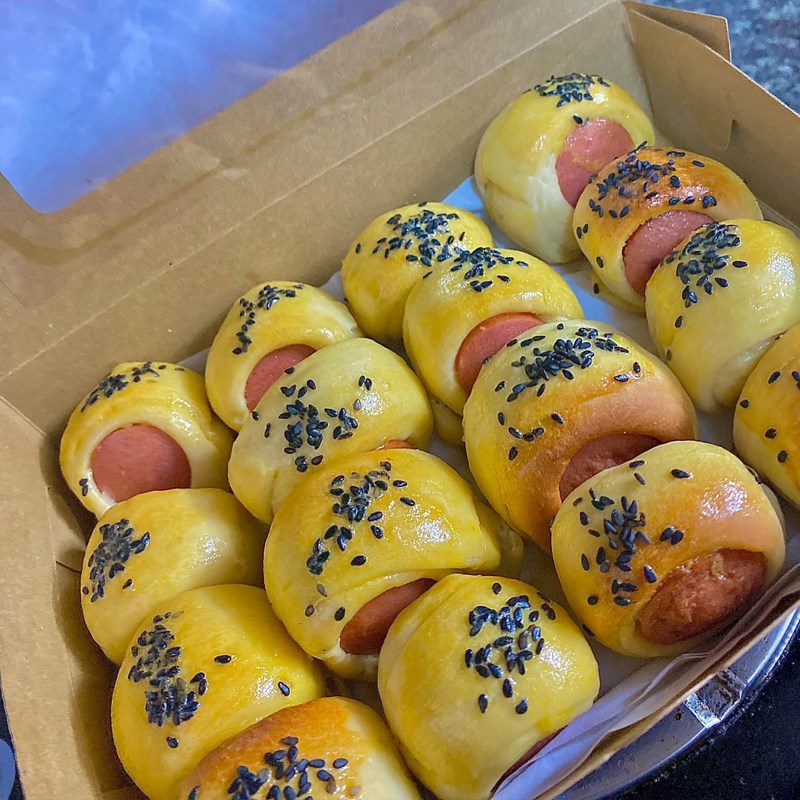 Step 5 Final Product Mini sausage roll bread