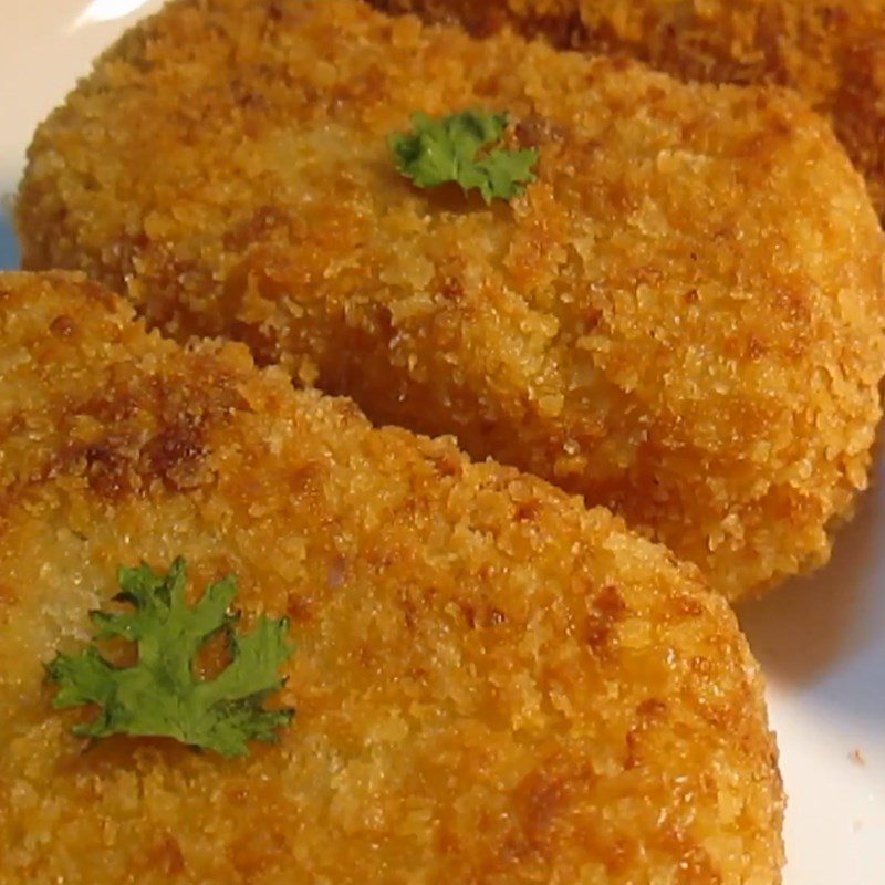 Step 5 Final product Potato cakes with meat filling