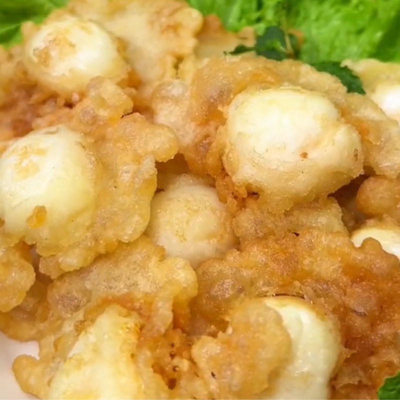 Step 5 Finished product Crispy fried quail eggs with tamarind sauce (Recipe shared from Tiktok Cooking with TasteVN)